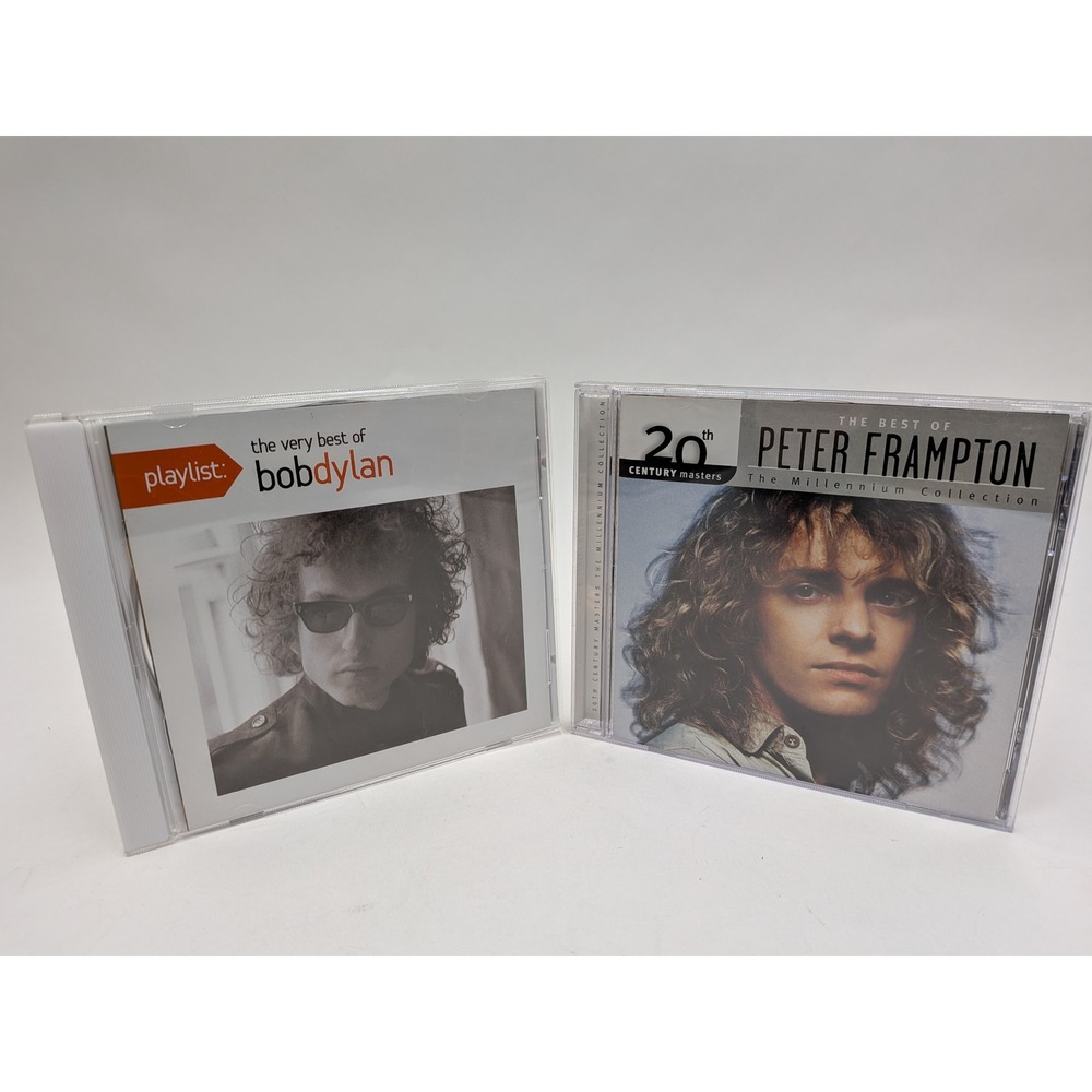 Bob Dylan & Peter Frampton CD Bundle Greatest Hits Playlist 20th Century Masters